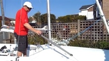 Dropping the spinnaker