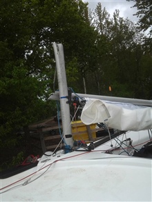 An unfortunate end to the event for Jeremy Arnold & John Allen